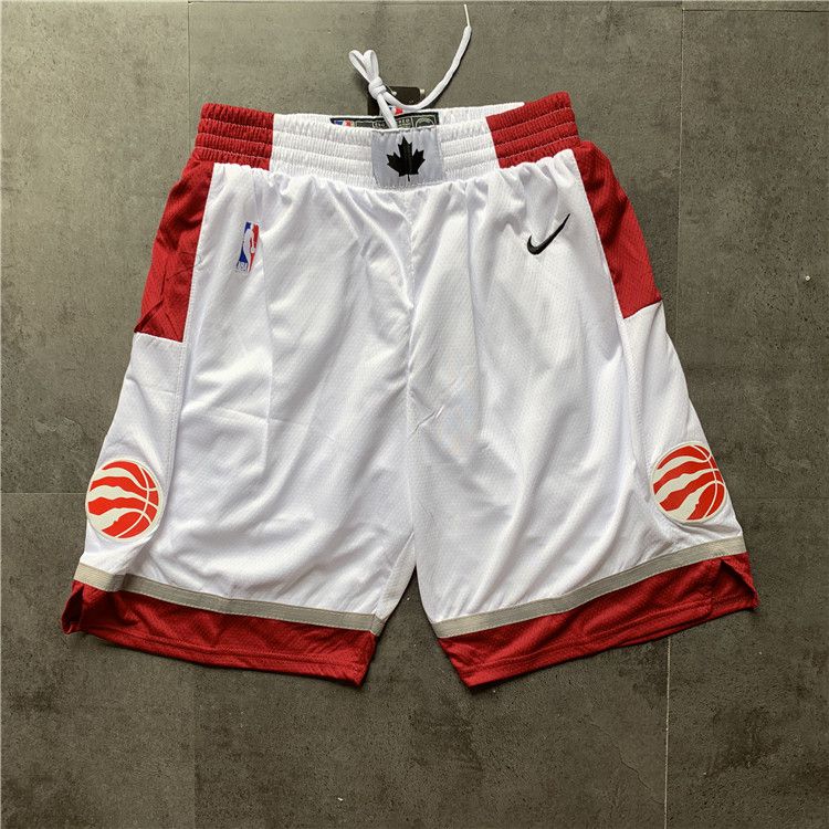 Cheap Men NBA Toronto Raptors White Nike Shorts 04161